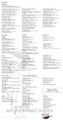 Our menu