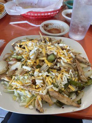 Chicken fajita salad