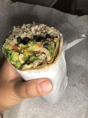 Chicken burrito