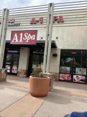 View from the parking lot