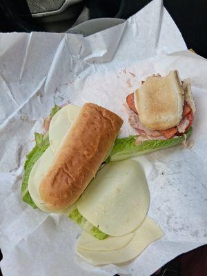 Sandwich with no maybe and cheese