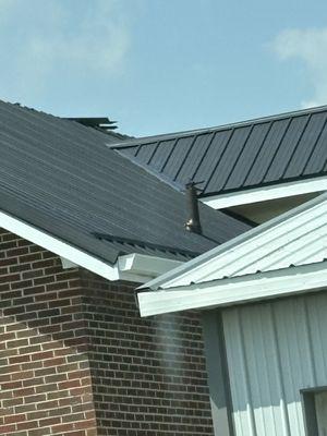 From the back of house. Excuse the corner of the pole barn. Everything replaced excellent product