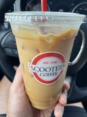 Iced coconut latte
