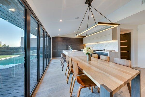 Custom White Oak Dining Table