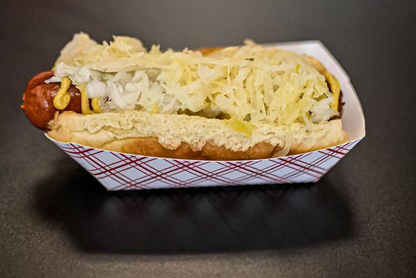 Sausage and sauerkraut!