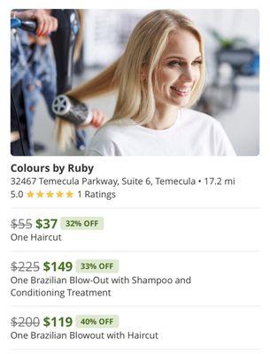 Her FAKE ad on Groupon!!