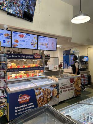 And the world famous Krispy crunchy chicken