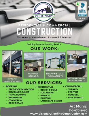 Visionary Roofing & Remodeling