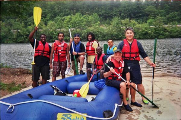 Made it to the end! Tired, but all smiles.