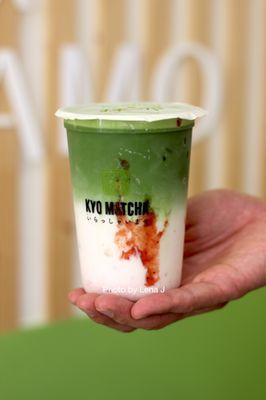 Strawberry Matcha Latte ($7.50) - better than the one at Matcha En. This one has strawberry syrup and pieces of fresh strawberries.