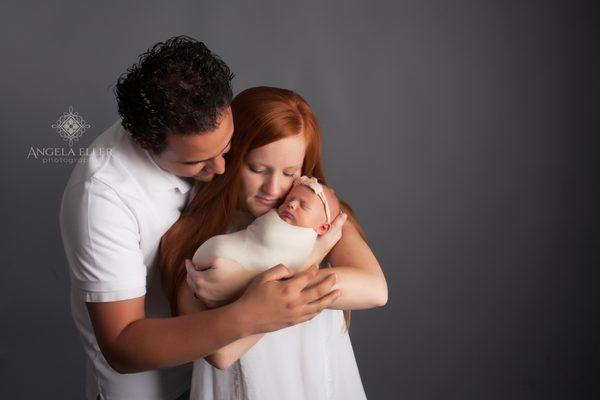 Beautiful newborn family portrait by Angela Eller Photography Studios