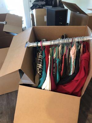 They say it's over packed. I used 4 boxes to pack a studio apartment closet...