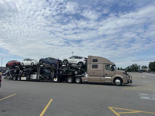 From single cars to full truckloads like this, we specialize in safely hauling multiple vehicles nationwide with speed and reliability.