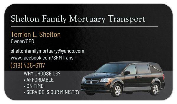 Shelton Family Mortuary Transport