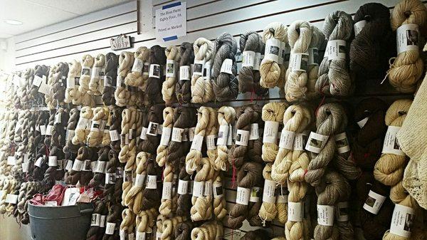 The yarn in this store is local, hand dyed and exceptional!
