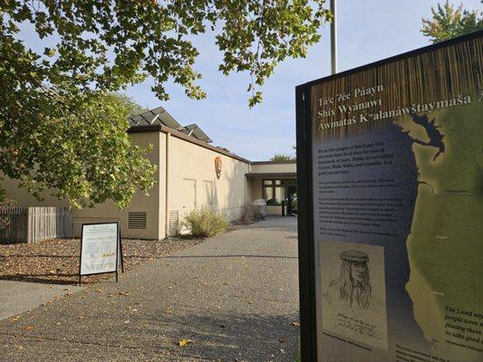 Exterior of the visitor center