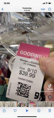 Price Gouging at Goodwill Laveen Arizona