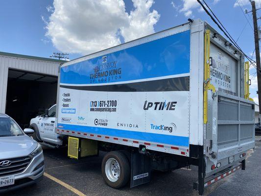Enhance your business space with custom trailer wrap