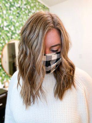 Blended full foil fine highlights