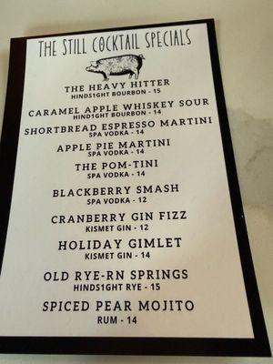 Cocktail Menu