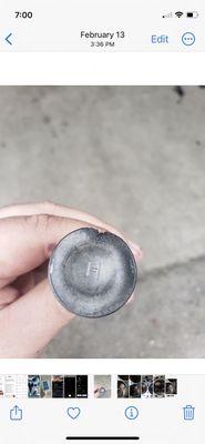 Damage valve I was told my valve are ok and cleaned