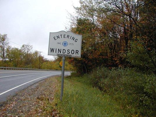 Entering Windsor at the Cummington line