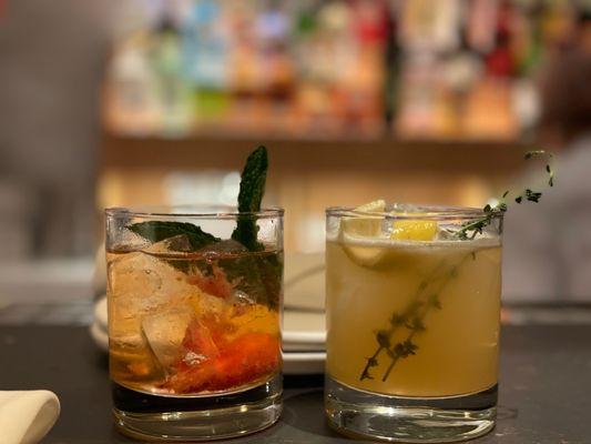 Rose sangria and special cocktail by the bar tender- reallly good