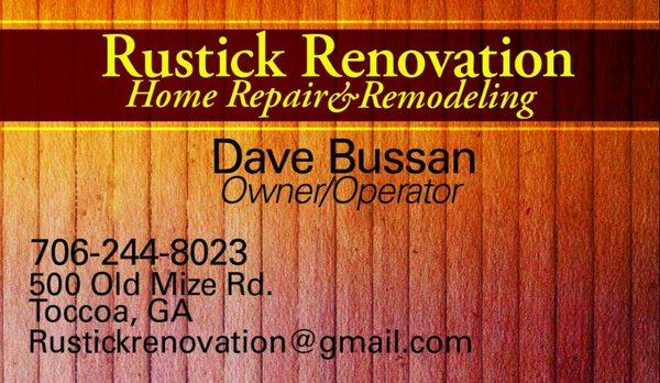 Rustick Renovation