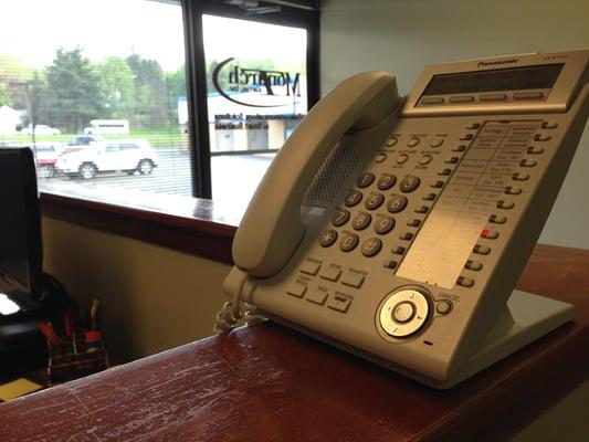 Inside the office at Monarch Telecom.