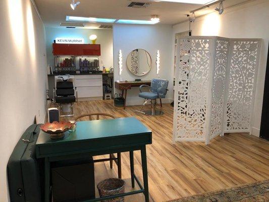 Emily's private salon studio.
