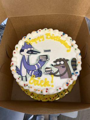 Custom cake with printed image