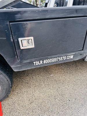 The truck that hit her!