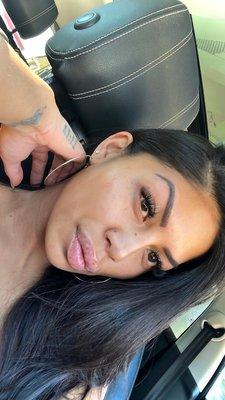 No make up! Just brows by Danielle!