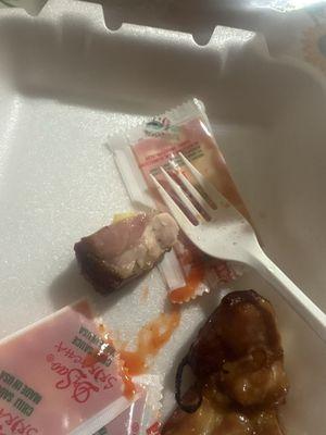 Rawww chicken not acceptable !!