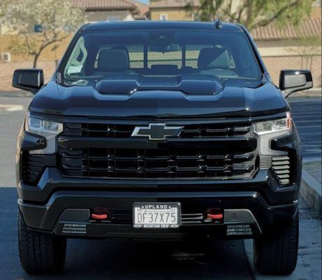 The employees vehicle see following people