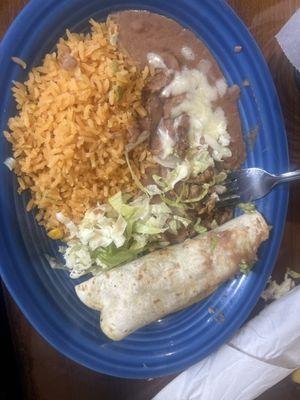 Kids steak taco lunch