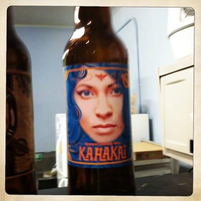 Local chocolate mead from Pacific Breach...unusual. The label is great!