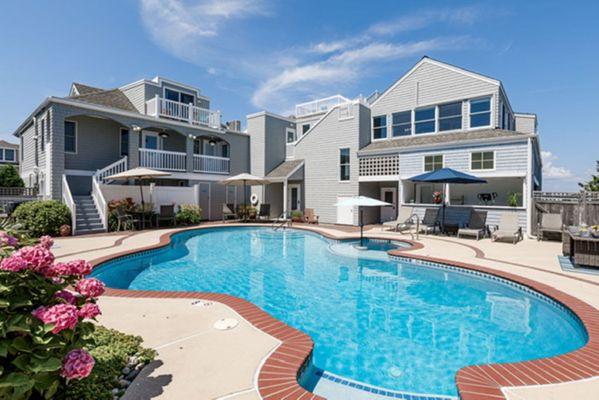 Court yard pool and open air fitness area
