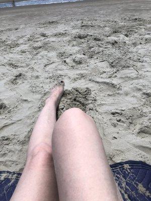 Just got to the beach.. toes in the sand