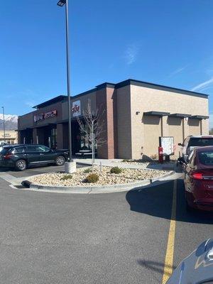 Fiiz storefront from the drive thru line