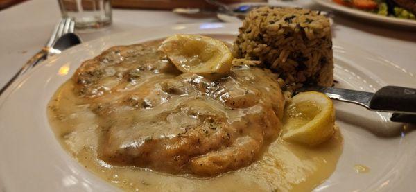 Chicken lemon. Very lemony