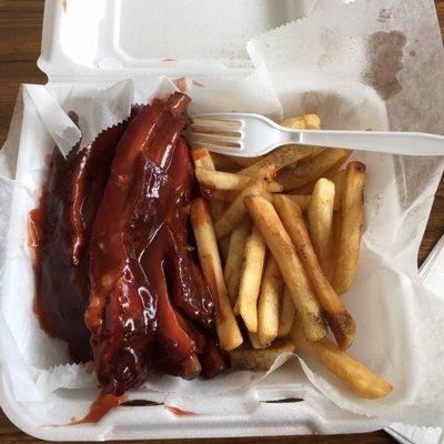BBQ Ribs and French Fries!