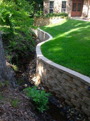 Retaining wall in Bullard, TX