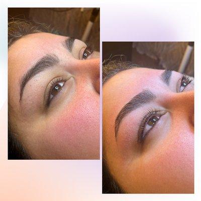 Lash lift/tint + brow shaping