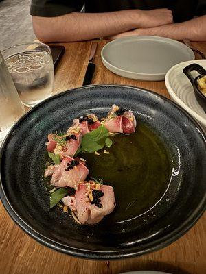 Hamachi crudo