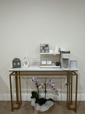 Complimentary coffee