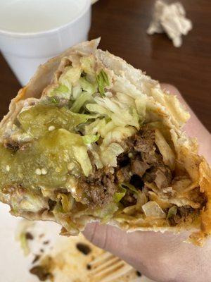 King steak King Burrito Dinner