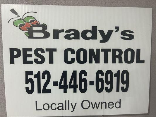 Company name and phone number