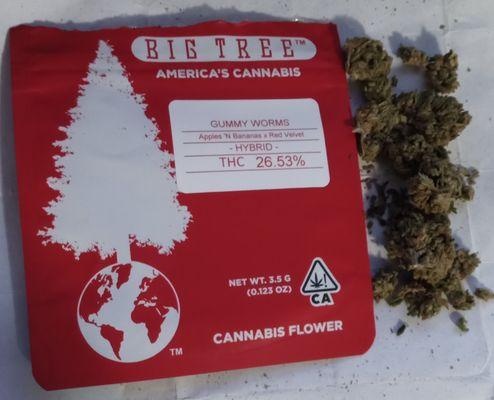 Big Tree Cannibis Flower Hybrid - Gummy Worms