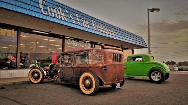 A couple hotrods from our August poker run & carshow.